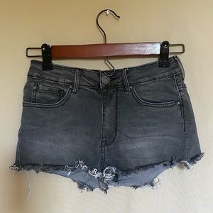 Denim Distressed Short Shorts